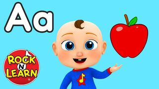 ABC Phonics Song with Baby Bradley - Two Words for Each Letter of the Alphabet - Rock ‘N Learn