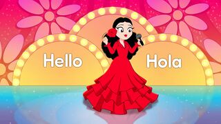 Learn Spanish Greetings | English to Spanish | Rock 'N Learn