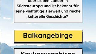 Berge Südosteuropa