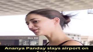 Ananya Panday slays airport on fashion #ananyapanday #short #shorts #trending #viral #bollywood #viralshorts