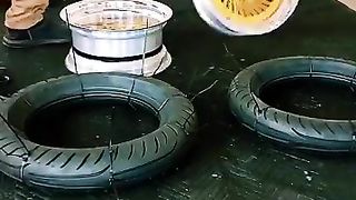 How tires are stretched
