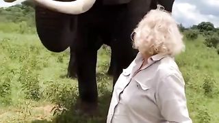 This Elephant has a better sense of humour than most people