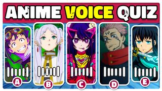 Anime Voice Quiz  [ 50 Characters ] Guess The Character By Their Voice