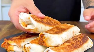 Easy Creamy Beef & Cheese Burritos High