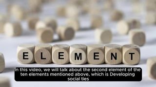 Developing social ties