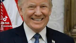 President Trump sings