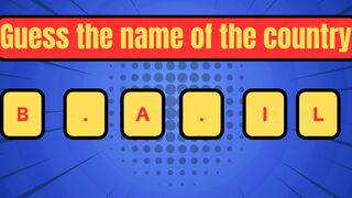 Guess the name of the country from some letters?