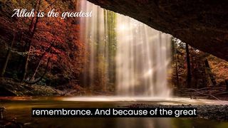 Tell your soul, “God is great,” to purify it