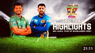 Sri Lanka vs Bangladaish highlights 3rd t20i