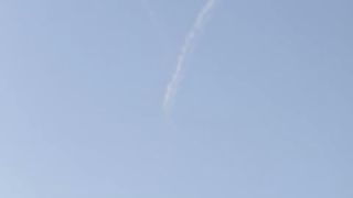 Two planes draw a heart