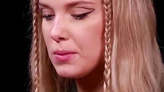 ℹ️ Jenna Ortega vs Milly Bobby Brown in eating  wings
