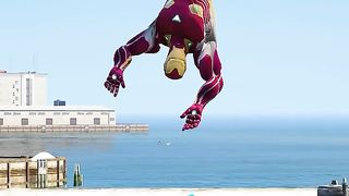SPIDER-MAN SAVING IRON MAN BABY #spiderman #gta5 #shorts
