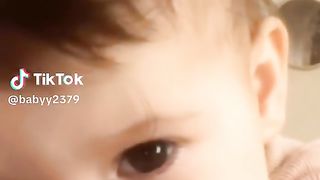 cute baby says baba