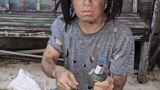 PRANK HAND GRENADE  ACTIVATED IN THE PUBLIC