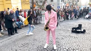 the child ENJOYS this SONG | Ameno - Era - Saxophone Cover Daniele Vitale