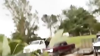 Is that a tornado in front of him