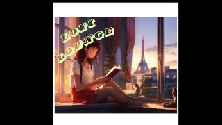 Girl Reading and listening to relaxing beats.