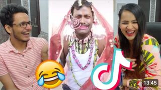 Tiktok try not to laugh cringe challenge vs my sister