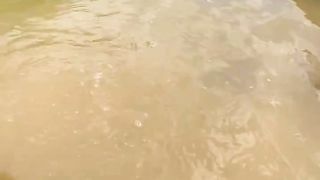 A beautiful woman catches big fish in a strange and strange way