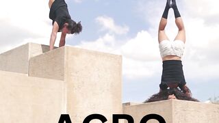 Couple Doing Acro YOGA