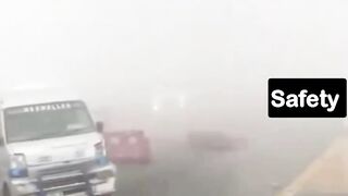 driving in fog | road crashes due to fog | how to drive safely in fog | road accidents