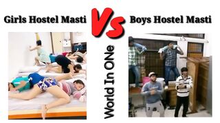 girls vs boys hostel Life???? -girls vs boys hostel Masti-@WorldinOne601