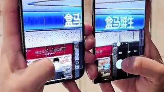 iPhone 14 Pro Max vs Galaxy S23 Ultra+300mm telephoto telephoto shooting comparison #Samsung #Apple.