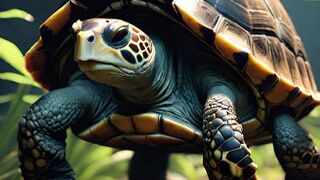 Video Title: "Unveiling the Secrets of Giant Turtles: Thrilling Encounter with a Giant Sea Turtle in the Depths of the Ocean"