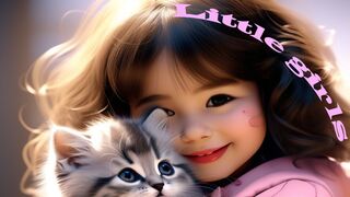From my photos with artificial intelligence, group five : Little girls