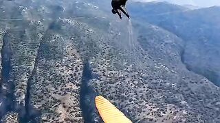 Spectacular parachute flips