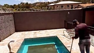 This swimming pool vacuum clean is ultra satisfying! ????‍????????????????