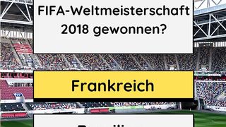 Fußball Weltmeisterschaft 2018