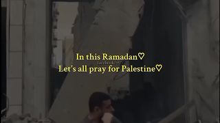 In this ramadan . Let's all pray for Palestine