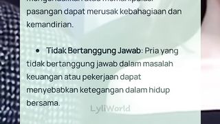 5 ciri pria yang bisa merusak masa depan wanita #shortsvidio #shorts