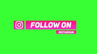 Free green screen Flollow on instagram