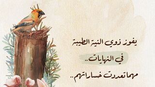 لا تيأس فالنصر حليفك في النهاية.