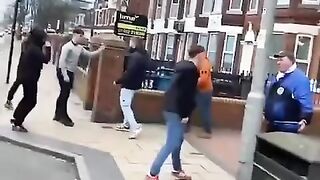 Black side in london street