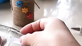 Learn how to make a flower vase at home ????????