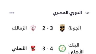 ترتيب الدوري المصري بعد هزيمة الاهلى و الزمالك اليوم
