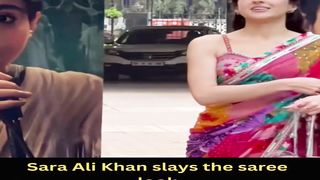 Sara Ali Khan Spotted in Saree for Murder Mubarak Promotion Viral Masti Bollywood