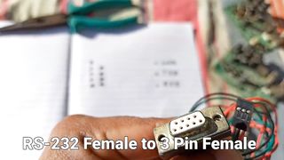 RS-232 Female to 3 Pin Direct software Cable For Set Top Box _ DB9 3 पिन सॉफ्टवेयर केबल डायग्राम.