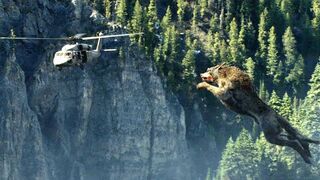 Giant Wolf Attack Scene Wolf vs Helicopter Rampage 2018 Movie Clip HD