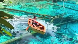 Wonderful clear lake in Indonesia ????????  ????Paisupok lake in Banggai islands.