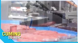 Melihat Pembuatan Sosis Daging Babi menggunakan mesin canggih