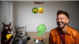 "Hilarious Cat Gag Reactions to Food Smells!"