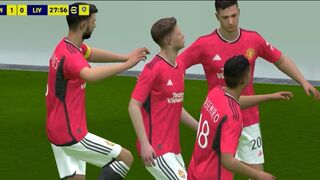 Manchester United goal against Liverpool