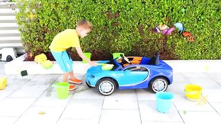 Enjoy playing the car game, a funny video for kids.