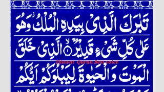 Surah al Mulk | Surah Mulk Beautiful recitation |surah mulk ki Tilawat