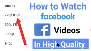 how to watch facebook videos in high quality in mobile 2023. facebook page video quality quality settings