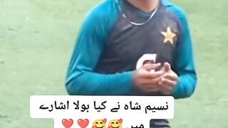 Naseem Shah over laughed ???????????????? #Cricket #NaseemShah #Criketforever